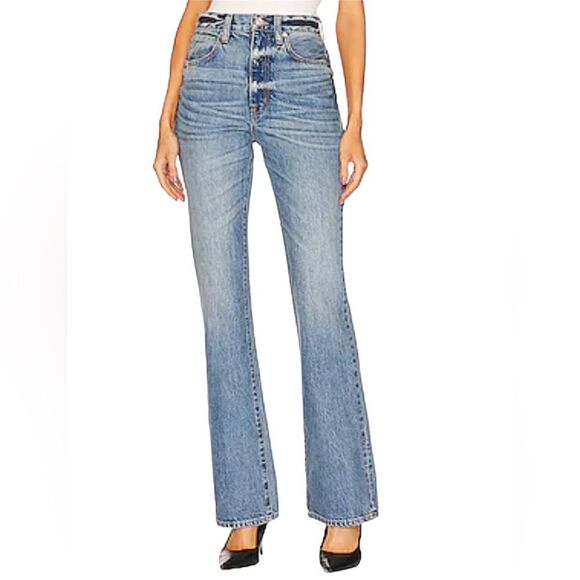 SLVRLAKE Denim - SLVRLAKE Charlotte High Rise Slim Boot in Salton Sea 26